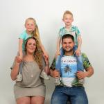 Damian en Kim met kids